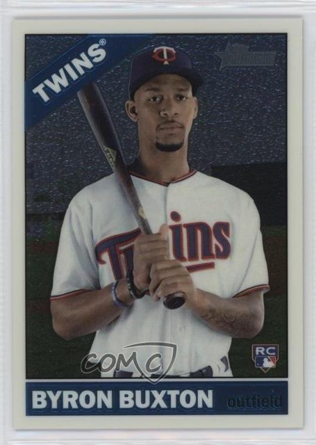 2015 Topps Heritage High Number Chrome 221/999 Byron Buxton #724 Rookie RC b7a