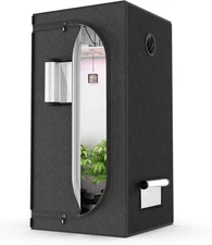 31" x 31" x 63" Grow Tent with Observation Window and Removable Floor Tray