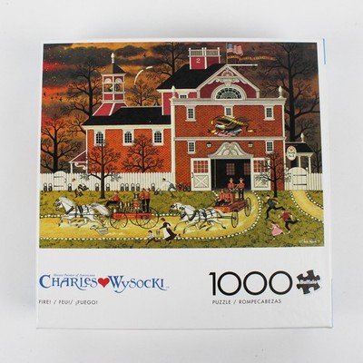 Charles Wysocki Jigsaw Puzzle Fire 1,000 pcs. Complete
