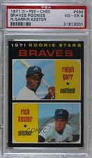 1971 O-Pee-Chee 1971 Rookie Stars Ralph Garr Rick Kester #494 PSA 4 0ll