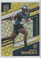 2022 Panini Donruss Elite Rookies Yellow 62/75 Michael Warren II #176 0zc5