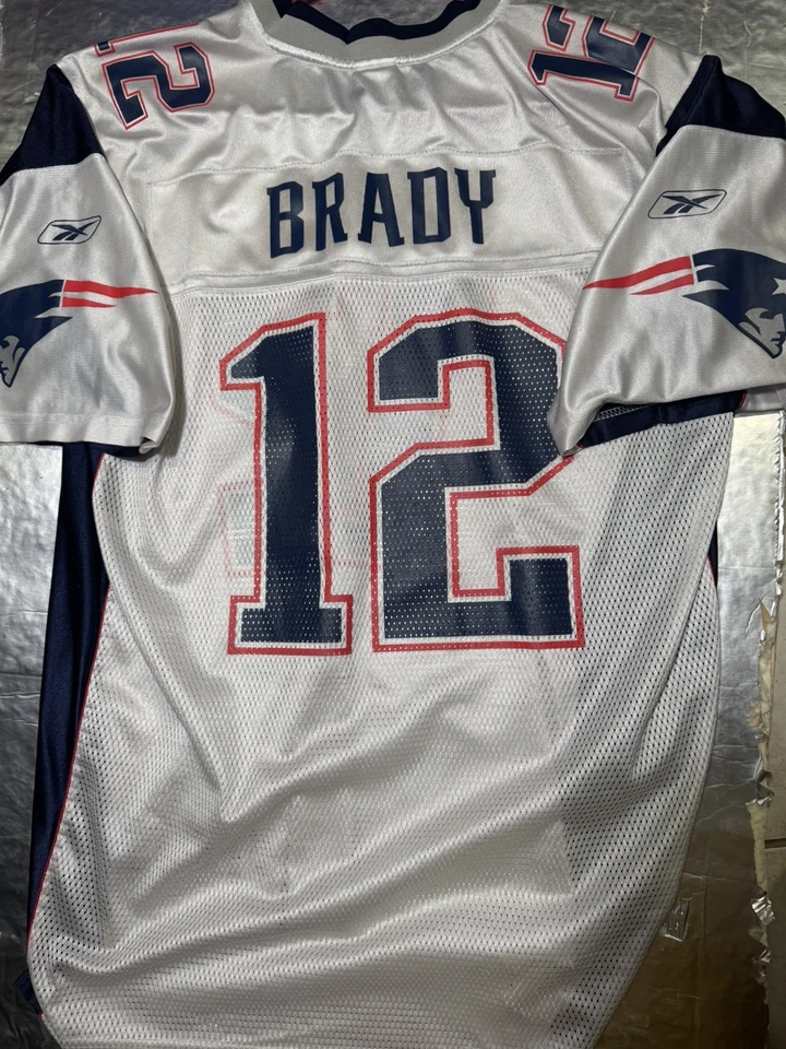 Camiseta Vintage Autêntica NFL Reebok Tom Brady Tamanho XL Patriots Perfeito Estado - Imagem 4 de 4