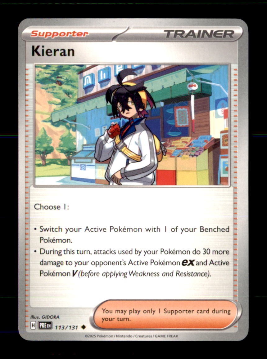 Kieran 113/131 Uncommon Prismatic Evolutions Pokemon Near Mint