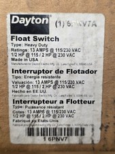 Dayton 6PNV7A Float Switch Heavy Duty