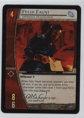 2004 VS System DC Justice League of America Foil Felix Faust #DJL-158