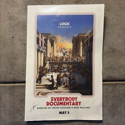 #ad #ad Signed Logic Lot Of 5 Posters Everybody Documentary No Pressure YSIV AUTOGRAPH $149.99