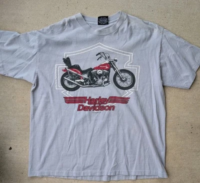 1991 Harley Davidson T Shirt Holoubek Single Stitch Lexington Kentucky Large - Image 1 of 4