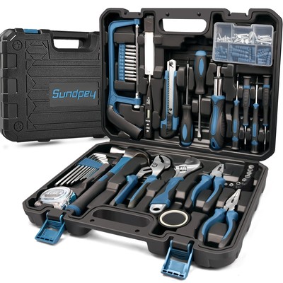Home Tool Kit 148-Pcs - Household Basic portable Hand Repair Tool Set with Ca...