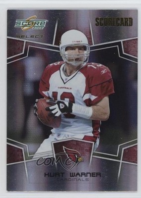 2008 Score Select Scorecard 2/100 Kurt Warner #2 HOF 4at