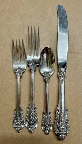 Sterling Silver Wallace Grand Baroque 4 - Piece Setting