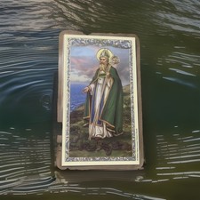 Saint Patrick Laminated Holy Card Features Prayer to St Patrick