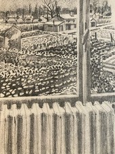 Gravure  Art 1960 Michel Goedgebuer Pont Neuf Toulouse Garonne Etching Ancien