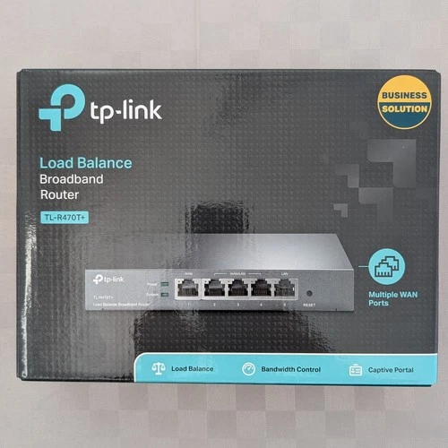 TP-Link TL-R470T+ Router multi-WAN (con firewall, load balancing, QoS, failover)