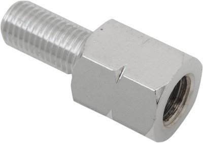 Emgo Mirror Adapter 10mm to 10mm Chrome Left Hand Thread