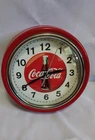 Vintage Style Coca-Cola Wall Clock 9in x 9in