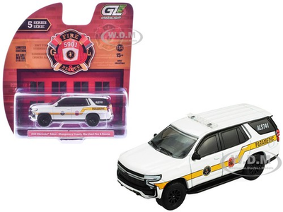#ad 2024 CHEVROLET TAHOE quot;MONTOGOMERY CTY. MD FIRE DEPT.quot; 1 64 GREENLIGHT 67070 D $8.54