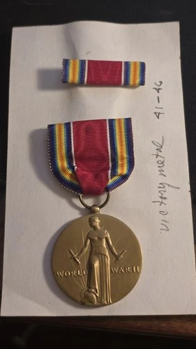 WW2 US Army Victory Medal With Ribbon