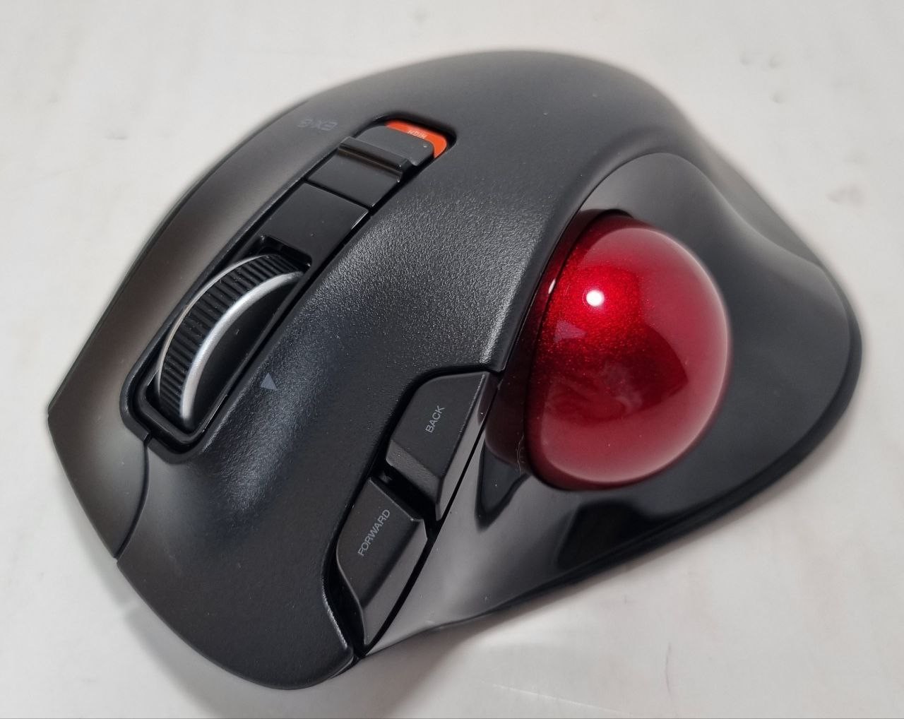 ELECOM EX-G Ratón de Trackball para zurdos, inalámbrico USB