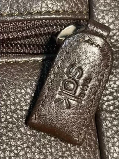 The Sak Marrón Oscuro Cuero Puro Bolso de Hombro Bandolera Cartera Guijarro 10x9" Foto 3 de 4