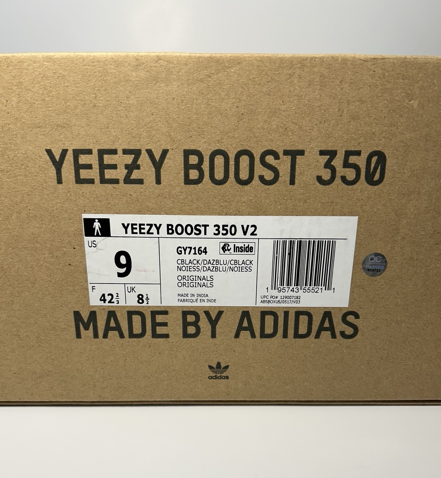 Size 9 - Adidas Yeezy Boost 350 V2 Low Dazzling Blue Style GY7164 thumbnail 7