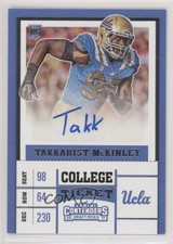 2017 Panini Contenders Draft Picks College Ticket Takkarist McKinley Auto 0c2