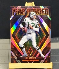 2022 Phoenix #FF-4 Joe Namath HOLO Fire Forged Insert NY Jets Football Card