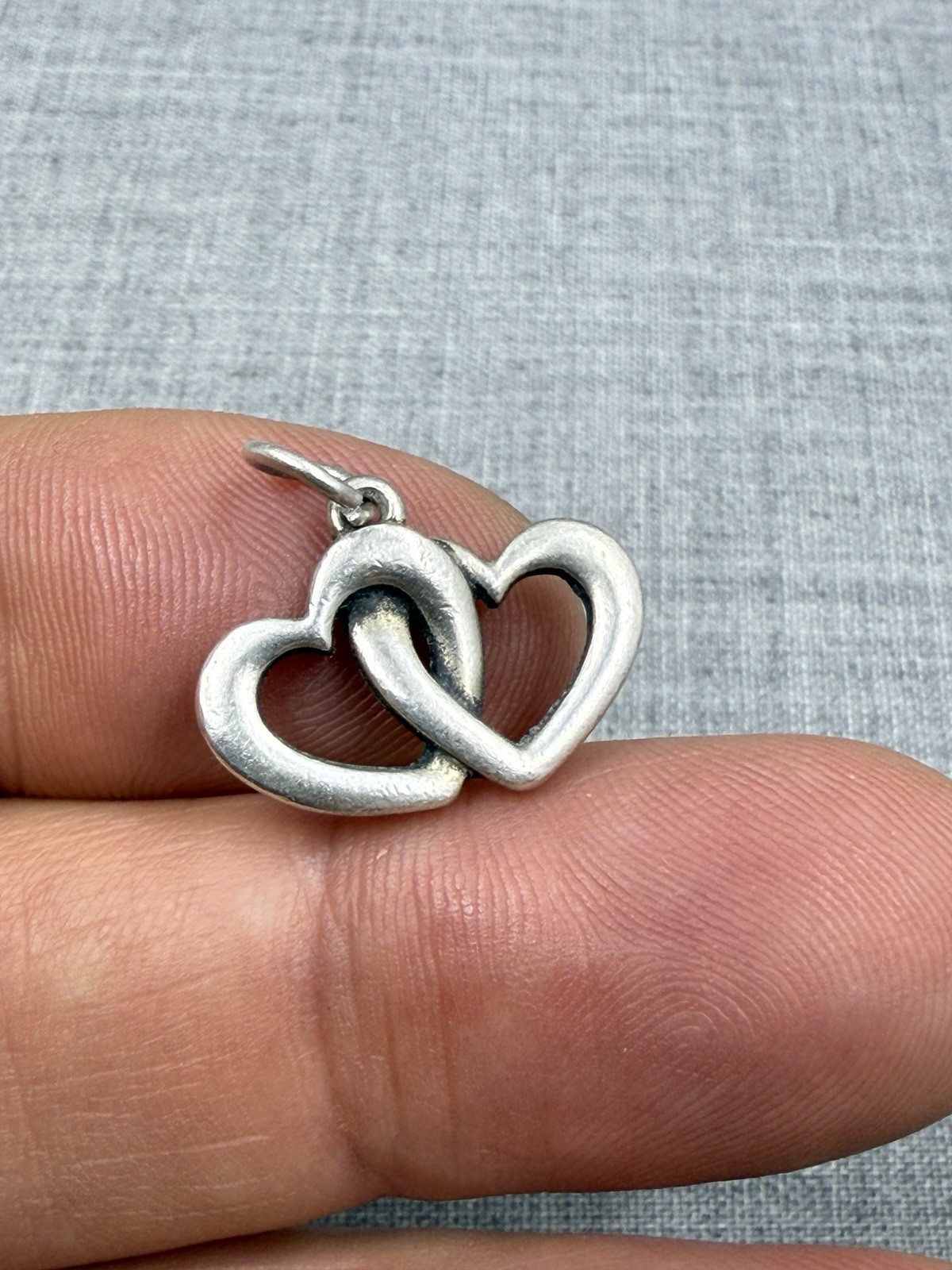 James Avery Double Interlocking Hearts Sterling S… - image 1