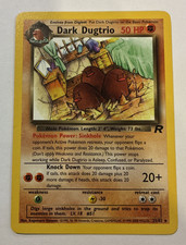 Dark Dugtrio Team Rocket #23/82 Rare WOTC Pokemon 2000 MP