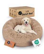 Petloox Donut Dog Bed - Premium Comfort for Anxiety Relief - Size Medium