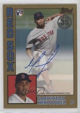 2019 Update 1984 Topps Baseball Gold 48/50 Darwinzon Hernandez #84A-DH Auto 0o9