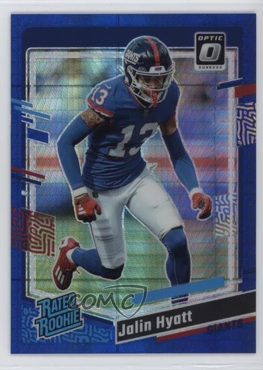 2023 Panini Donruss Optic Rated Rookie Blue Hyper Prizm Jalin Hyatt #279 12g7