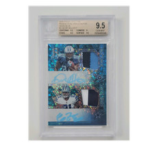 Panini 2016 Neon Blue Rookie Dual Patch Auto /15 Henry Elliott #ROPA-RB BGS 9.5