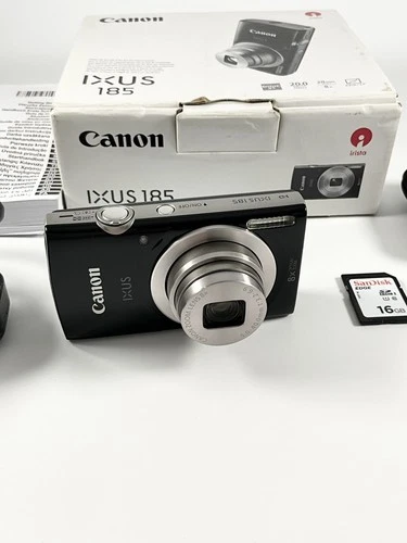 Canon IXUS 185 20MP 8x Optical Zoom Compact Digital Camera - Great Condition!