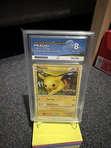 Pokemon Pikachu Heartgold Soulsilver 2010 Card 78/123 Pokemon Day Stamp ACE 8