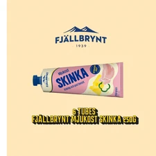 6 x Fjällbrynt Skinkost 250g – Swedish Ham Cheese Spread 🇸🇪🧀🥪