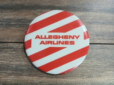 Vintage Allegheny Airlines Badge Pin Pittsburgh Local Carrier Redional Commuter