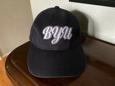 BYU Cougars Script Hat Cap Top Of The World Prime Fitted One Fit Flex Fit