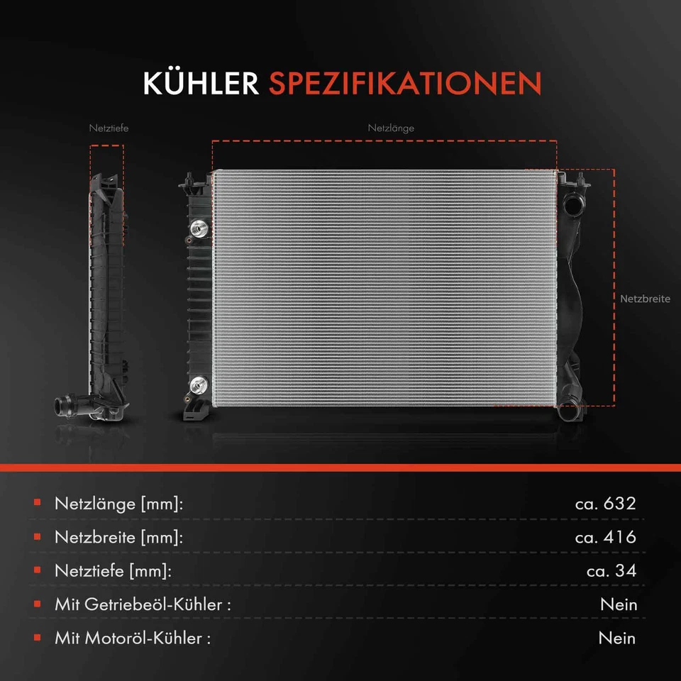 Kühler Wasserkühler Motorkühler Schaltgetriebe für Audi A4 Avant 8E B6 B7 2.5L - Bild 3 von 4