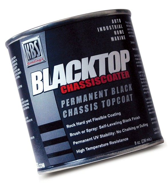 KBS Coatings 8212 Flat Black BlackTop Chassis Paint 8 fl. oz. 8 Fluid