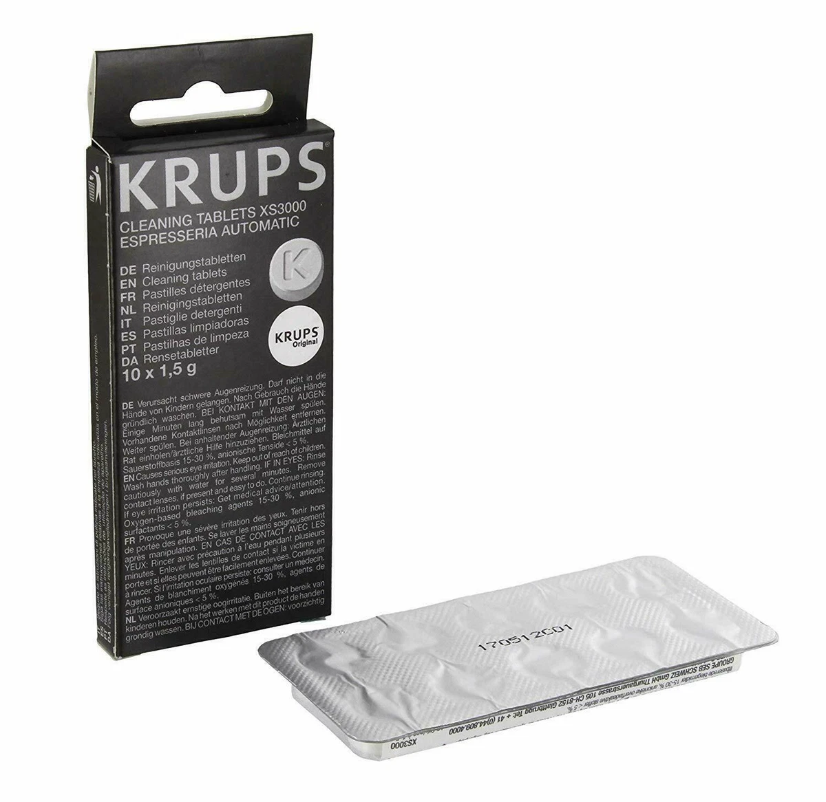 Krups 8000032496 XS 3000 XS3000 Cleaning Tablets Pack 10