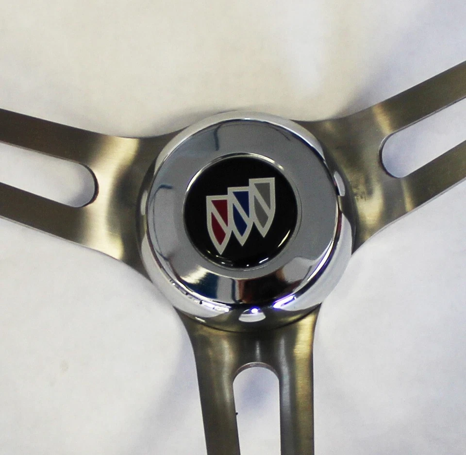 1967 68 Buick Skylark Gran Sport Riviera 15" Stained Wood Grip Steering Wheel - Image 2 of 4