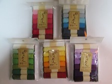 7 Assorted Pre-Cut Plain Rayon Crepe Chirimen 5 Set 35 PC Fabric patchwork