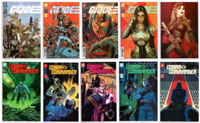 GI Joe #1 & Cobra Commander #1 2 3 4 5 MAIN Cover A COMPLETE Set Lot 2023 2024