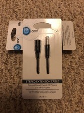 Brand New  3.5mm Audio ONN Stereo Extension Cable - 6ft.