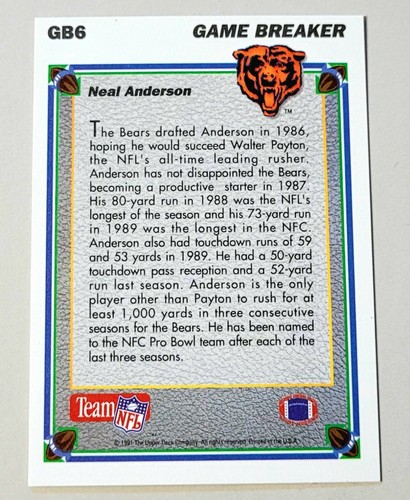 1991 Upper Deck NFL Football Insert Cards U-Pick/Complete Your Set - Picture 19 of 21