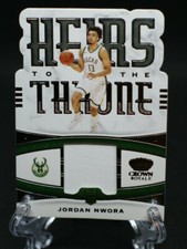 2021 Panini Heirs To The Throne RC Jordan Nwora Bucks 