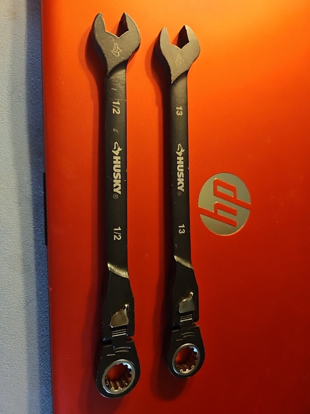 Husky Flex Head Ratcheting Wrenches 12 Point Black. 13mm and 1/2 eBay