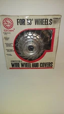 Wire Wheel Cover-Hub Cap 13" 1960's-1970's  Cal Costom #5300-12. 2 Hub cover NOS
