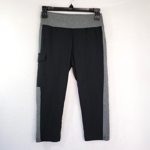 Neonysweets Capri Leggings Damen M Yogahose Taschen schwarz Training Training
