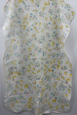 Vintage Chatham Fleece Baby Crib Blanket Ducks Flowers 39 x 27